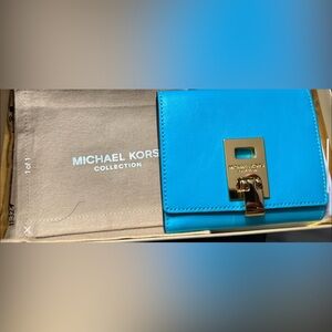 Michael Khors blue Miranda wallet